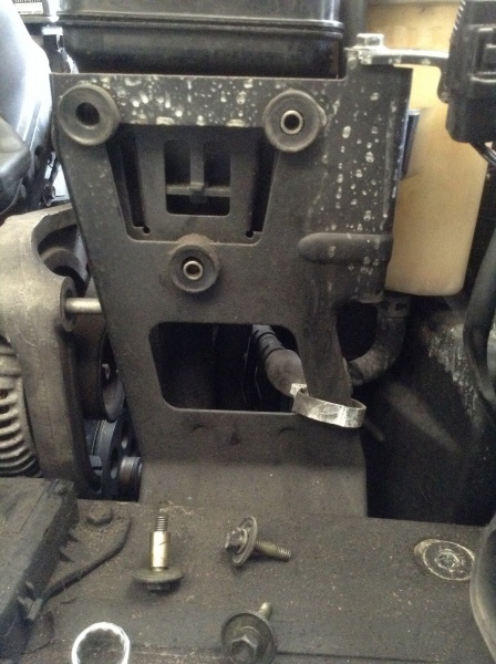 File:Power steering reservoir bolts removed.jpg